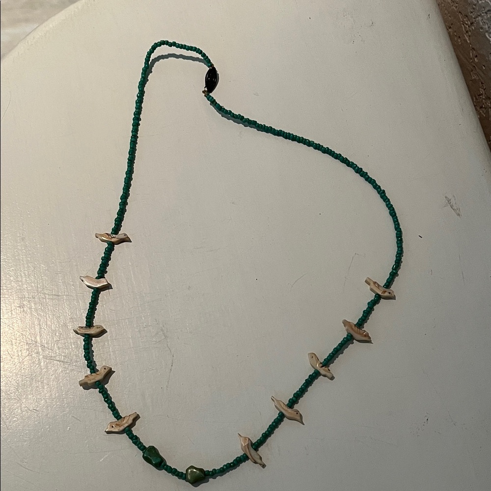 AUTHENTIC Native American turquoise beaded necklace